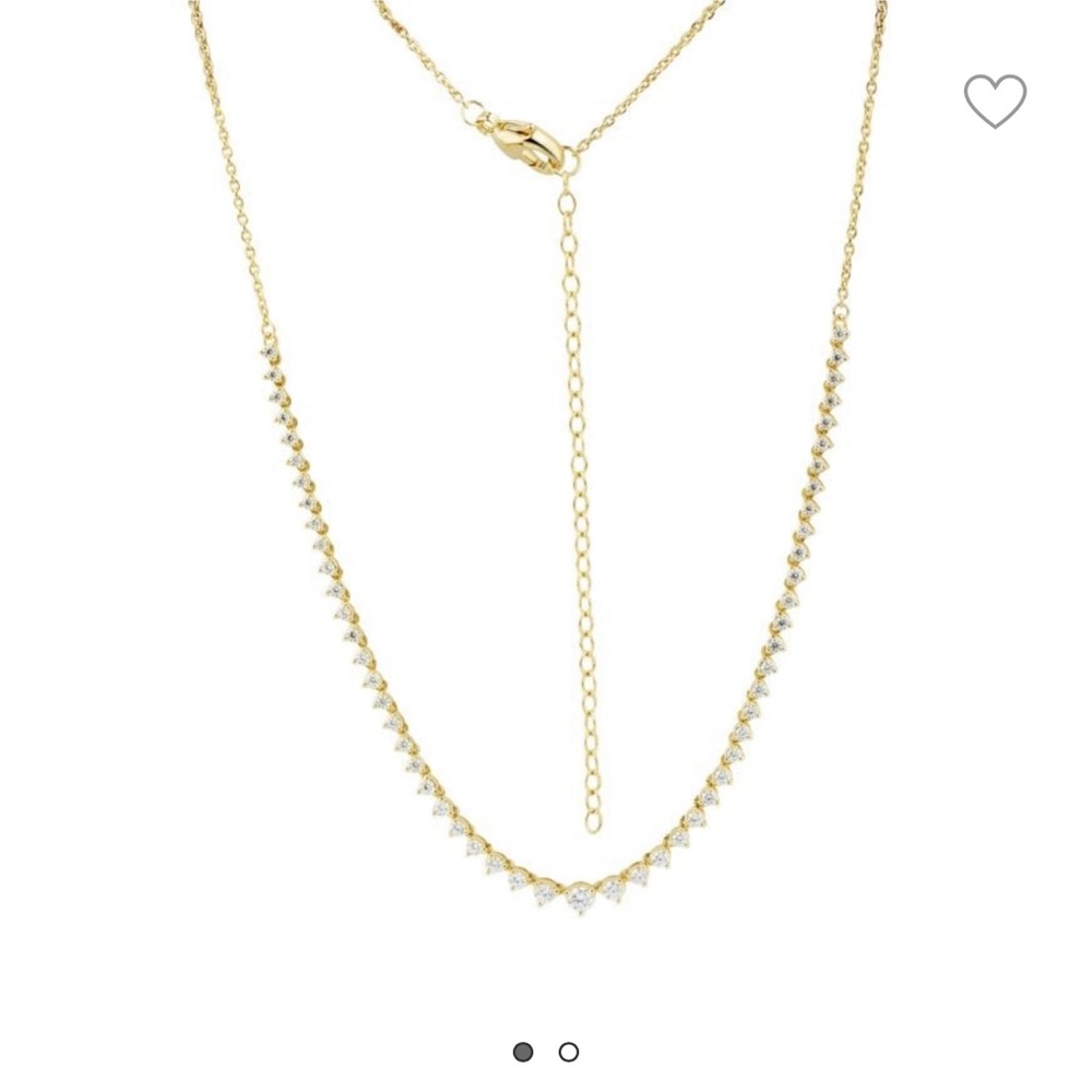14K Yellow Gold Diamond Necklace